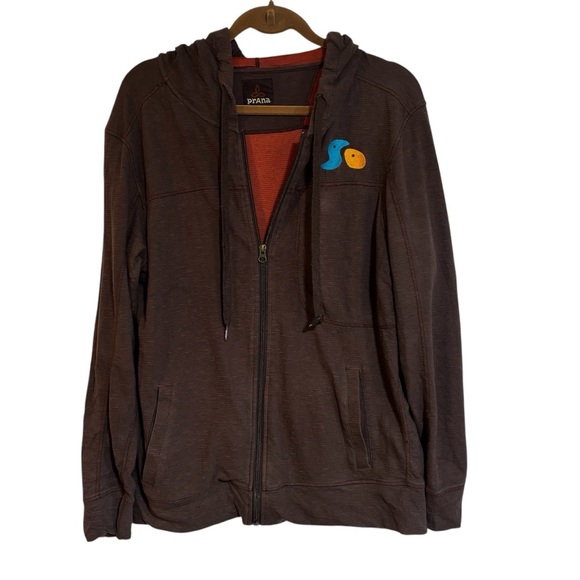 Prana Other - Prana Brown Hoodie Men’s? Medium See Measurements Full Zip Pockets Lightweight